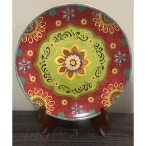 Sue Zipkin Chop Plate 11" Certified International Dinnerware Fiesta Party Bold